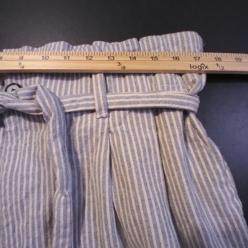 Madewell The New Denim Project Paper Bag Waist Pants Patchwork Hem Streatwear - Picture 13 of 14
